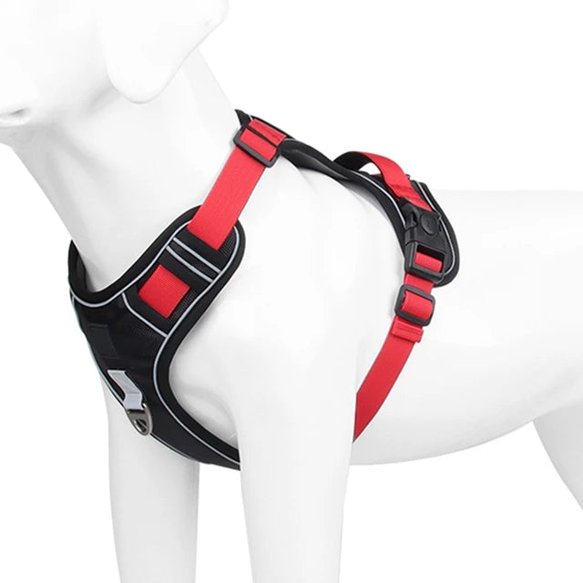 Heavy-Duty Tactical Dog Vest Harness | No-Pull Control & Quick-Release Buckles