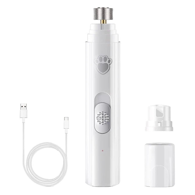 Ultra-Quiet Electric Dog & Cat Nail Grinder | LED Safety Light & USB Rechargeable
