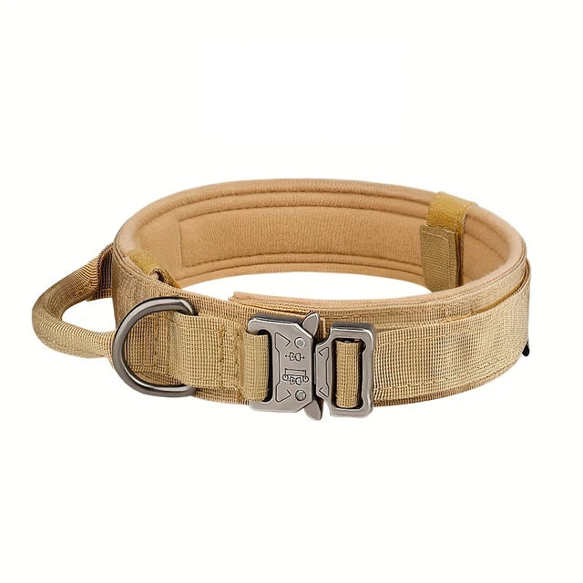 Heavy-Duty Tactical Dog Collar & Leash Set | Military-Grade Nylon & Metal Buckle