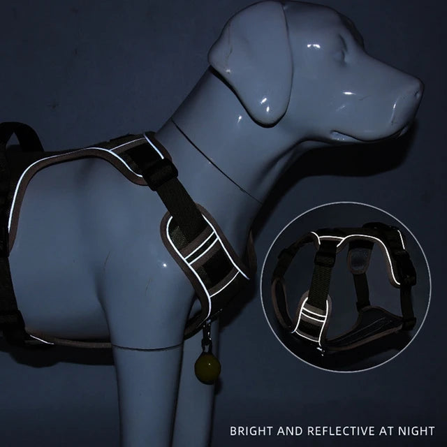 Heavy-Duty Tactical Dog Vest Harness | No-Pull Control & Quick-Release Buckles