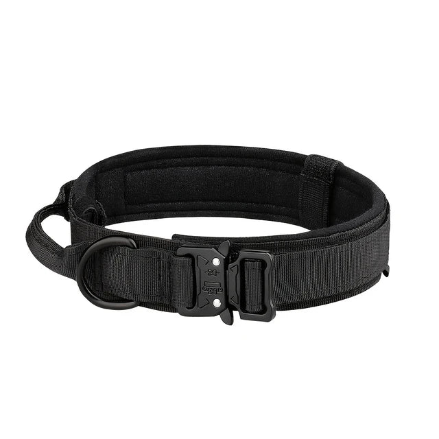 Heavy-Duty Tactical Dog Collar & Leash Set | Military-Grade Nylon & Metal Buckle
