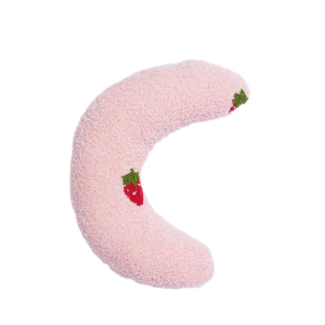 Calming Half-Donut Pet Pillow for Anxiety Relief | Plush Neck Support for Cats & Small Dogs
