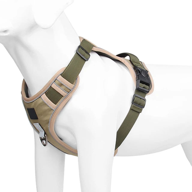Heavy-Duty Tactical Dog Vest Harness | No-Pull Control & Quick-Release Buckles