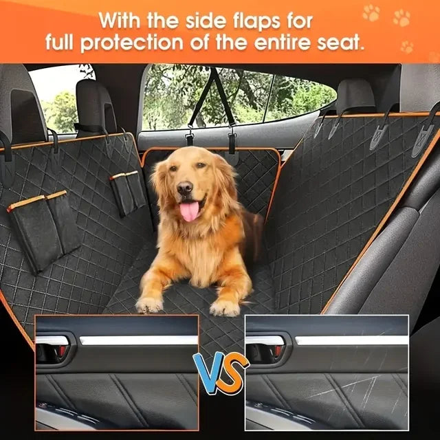 Waterproof Dog Car Seat Cover Hammock | Heavy-Duty, Scratch-Proof Backseat Protector