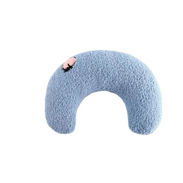 Calming Half-Donut Pet Pillow for Anxiety Relief | Plush Neck Support for Cats & Small Dogs