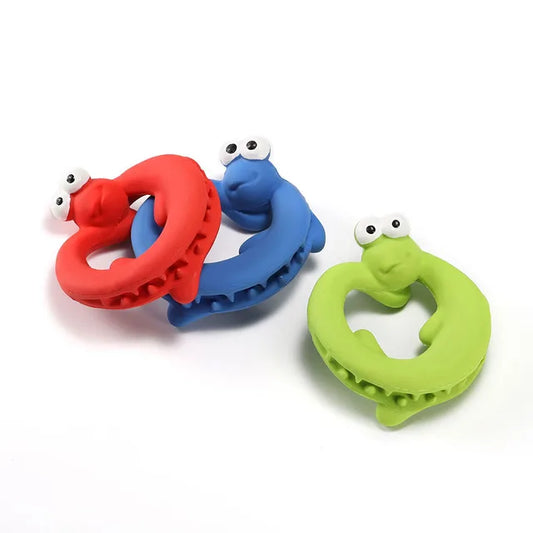 Durable Dog Chew Toy & Slow Feeder Ring | Dental Enrichment Puzzle