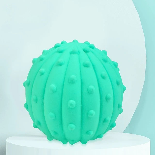Squeaky Cactus Dog Chew Toy | TPR Rubber Dental Cleaning for Small Dogs