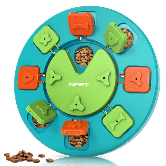 Intermediate Dog Puzzle Feeder (14 Compartments) | Slow Eating & IQ Training Toy