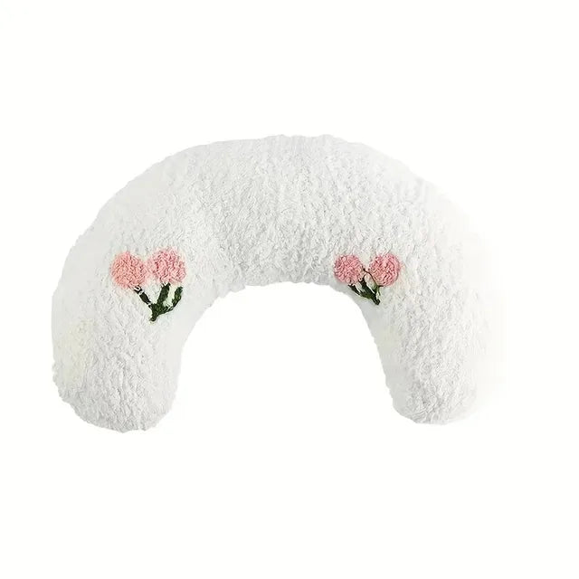 Calming Half-Donut Pet Pillow for Anxiety Relief | Plush Neck Support for Cats & Small Dogs