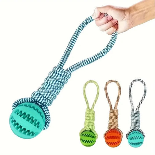 Durable Cotton Braided Rope Dog Toy | Tug, Fetch & Chew for Small/Medium Dogs