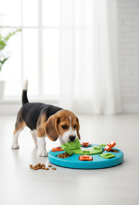 Intermediate Dog Puzzle Feeder (14 Compartments) | Slow Eating & IQ Training Toy