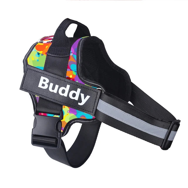 Personalized No-Pull Dog Harness | Reflective, Adjustable Vest with Name Patch