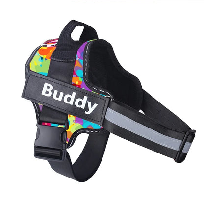 Personalized No-Pull Dog Harness | Reflective, Adjustable Vest with Name Patch