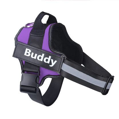 Personalized No-Pull Dog Harness | Reflective, Adjustable Vest with Name Patch