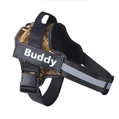 Personalized No-Pull Dog Harness | Reflective, Adjustable Vest with Name Patch