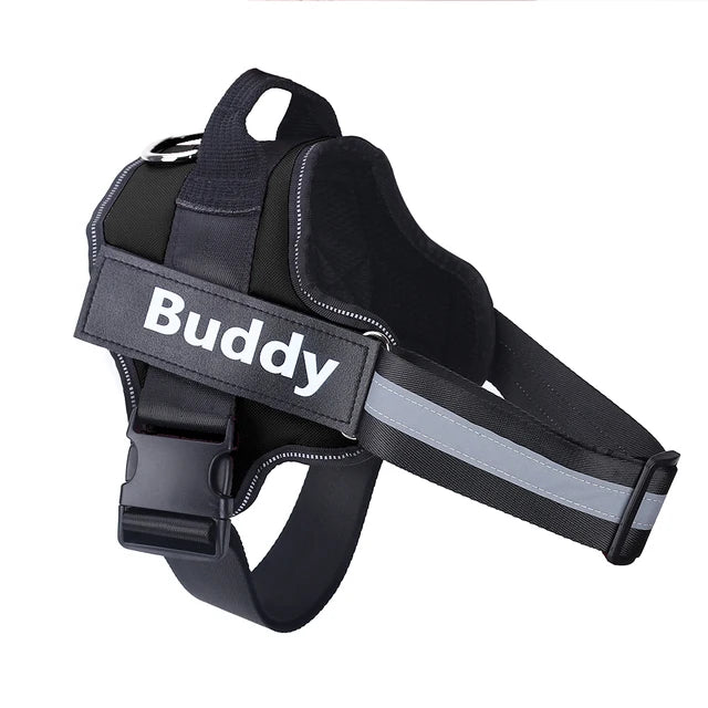 Personalized No-Pull Dog Harness | Reflective, Adjustable Vest with Name Patch