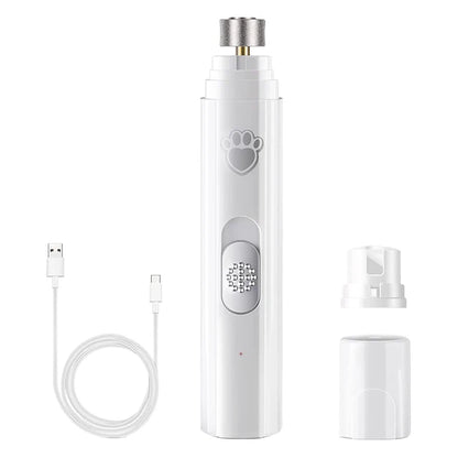 Ultra-Quiet Electric Dog & Cat Nail Grinder | LED Safety Light & USB Rechargeable