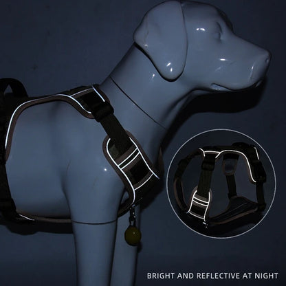 Heavy-Duty Tactical Dog Vest Harness | No-Pull Control & Quick-Release Buckles